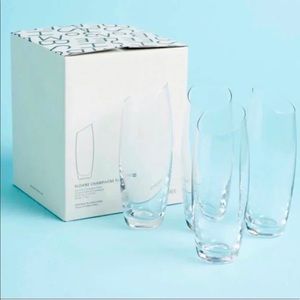 BOMSHBEE Sloane Champagne Flutes ~ Set of 4